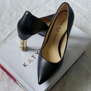 Katy Perry Black Gold Pump Women's 9.5